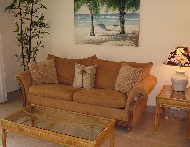 Living Room - Pono Kai Resort Condo #D101, Kauai, Hawaii