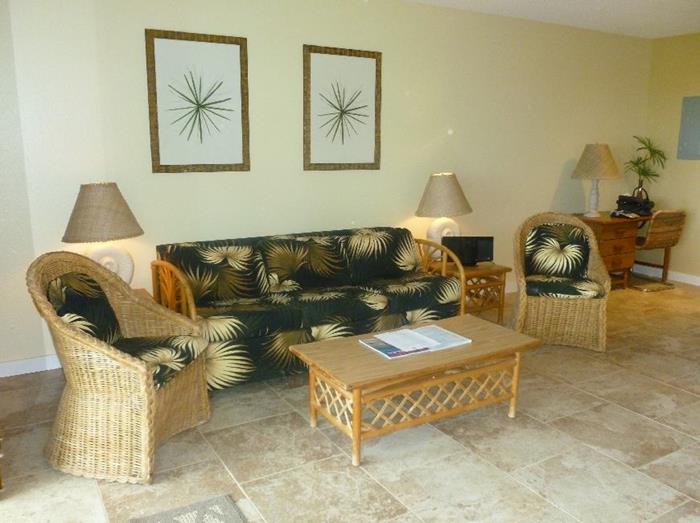 Living Room - Pono Kai Condo #F104, Kauai Island
